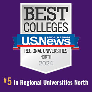 2024 US News &amp; World Report badge for Best Regional Universities in the North. The Ĳʿ¼ ranked in the Top 10 in this category in 2024.